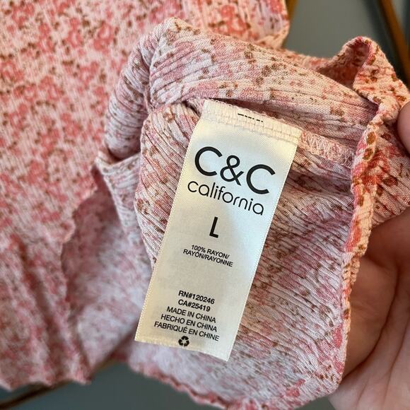 C&C California Peplum Blouse - Picture 2 of 3